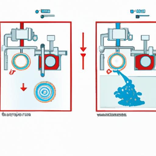 Hình ảnh minh họa về cách hoạt động của máy nước nóng lạnh.