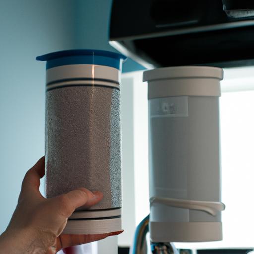 Hình ảnh cho thấy người dùng lựa chọn máy lọc nước âm tủ bếp phù hợp với nhu cầu của họ và hình ảnh khác cho thấy cách bảo trì đúng đắn của bộ lọc.