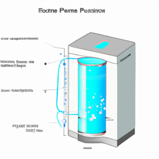 Mô phỏng nguyên lý hoạt động của máy lọc nước ion.